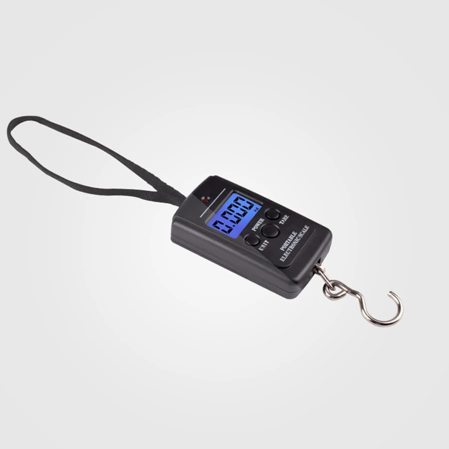 Balance électronique portable 40kg multifonction pêche - pèse-bagages mini suspendu voyage crochet précis
