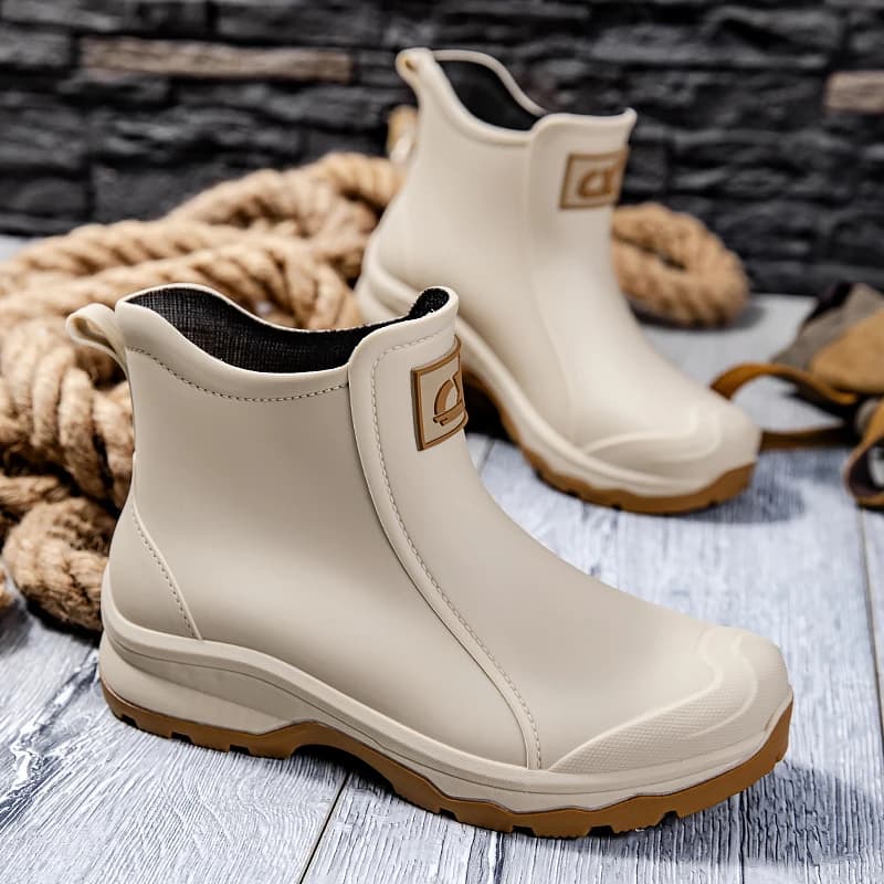 Chaussures de pluie unisextes résistantes printemps automne - Bottes mode casual grandes tailles homme femme