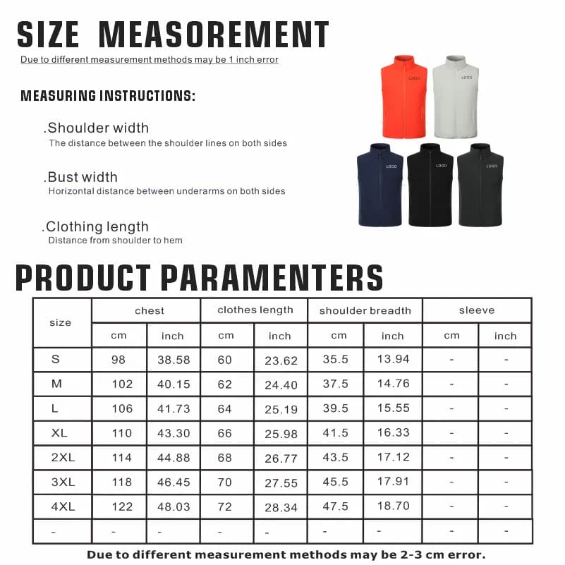 Veste décontractée homme personnalisable logo - Veste sans manches doublée col montant mode hiver