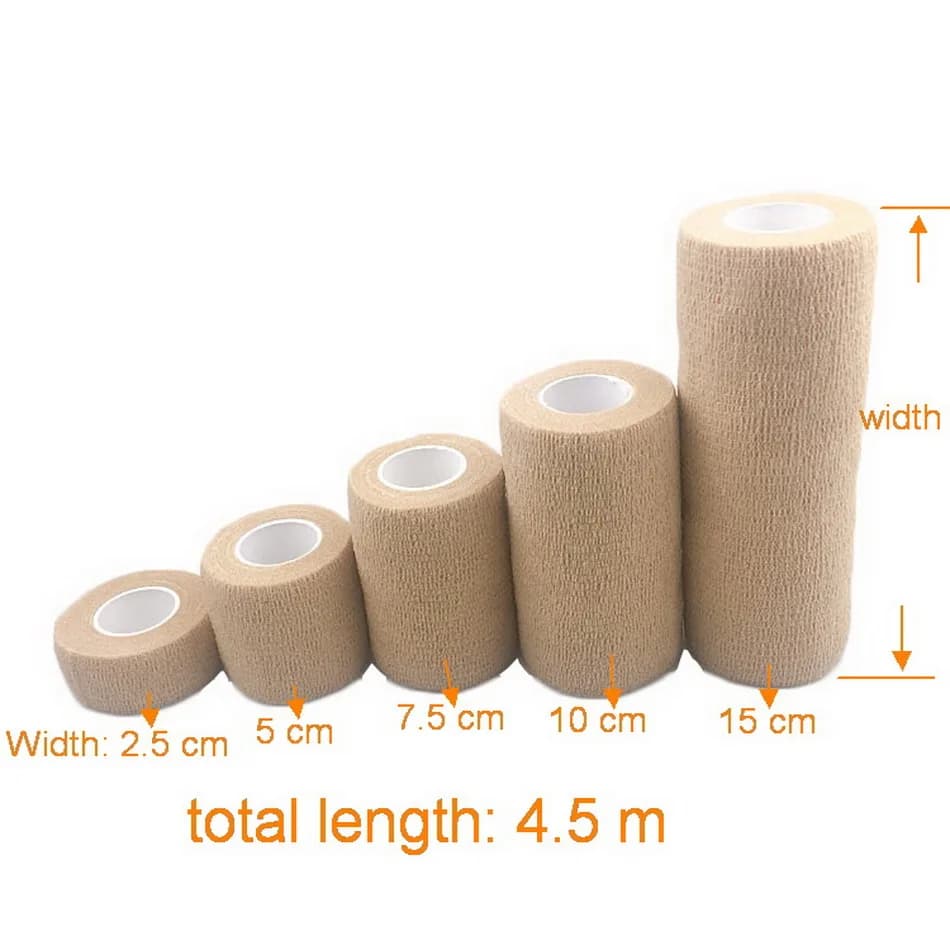 Bandage élastique auto-adhésif sport médical pour doigt poignet cheville fixation camouflage animaux