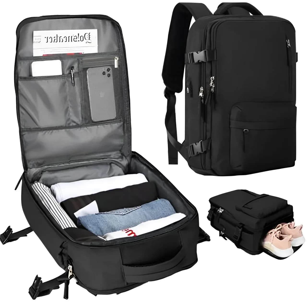 Sac à dos anti-vol USB étanche pour ordinateur, personnalisable voyage d'affaires durable