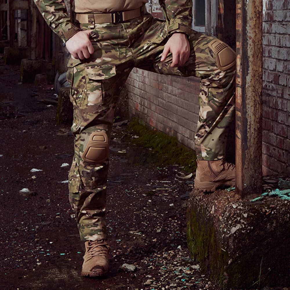 Pantalon combat camouflage cargo tactique randonnée pêche entraînement multicam homme