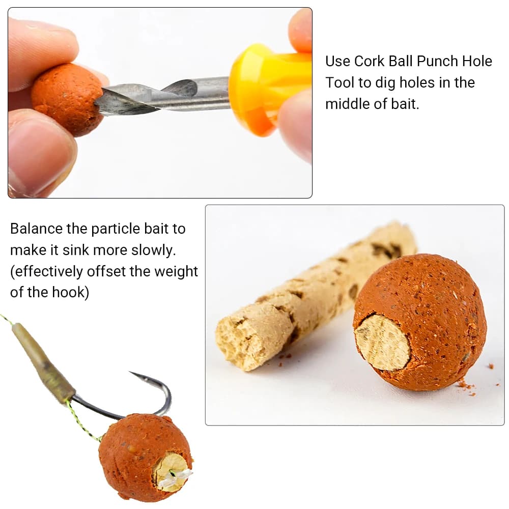10 bâtons liège flottants 6mm 8mm pour pêche carpe - appâts pop-up boilies flottants accessoires montage