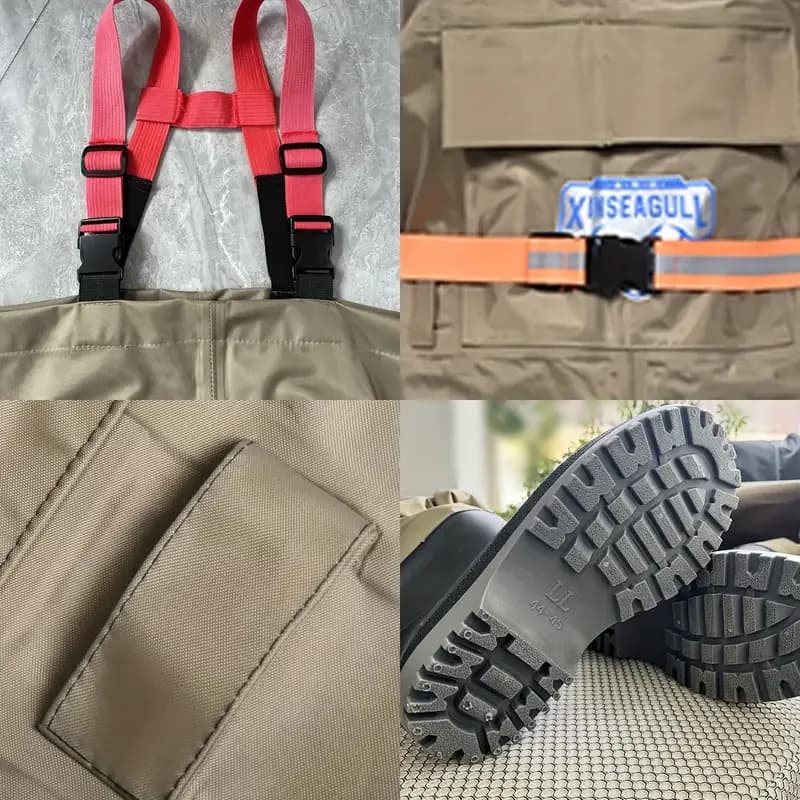 Pantalon de pêche épais en nylon imperméable combinaison intégrale vêtement technique pêche