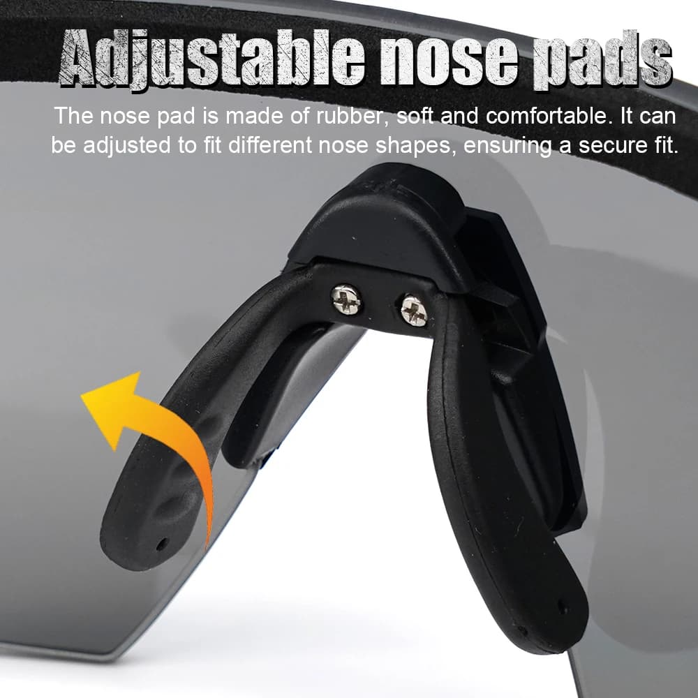 Kit 3 verres lunettes de pêche tactiques anti-vent et anti-poussière pour pêche tous terrains