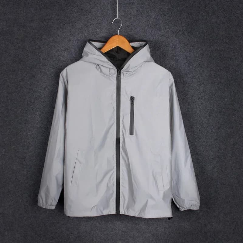 Veste réfléchissante unisexe brillante la nuit - Vêtement de sécurité pour pêche nocturne et urbaine
