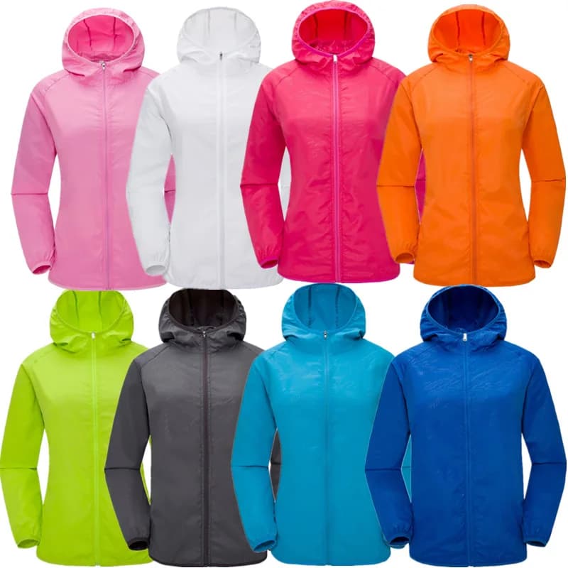Veste de pluie camping homme femme imperméable - Pêche chasse vêtement quick-dry protection sol vent