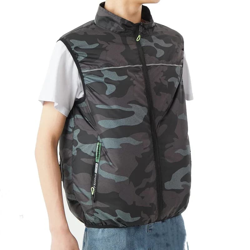 Veste ventilée USB homme été protection chaleur travail équitation pêche vêtement climatisation portable