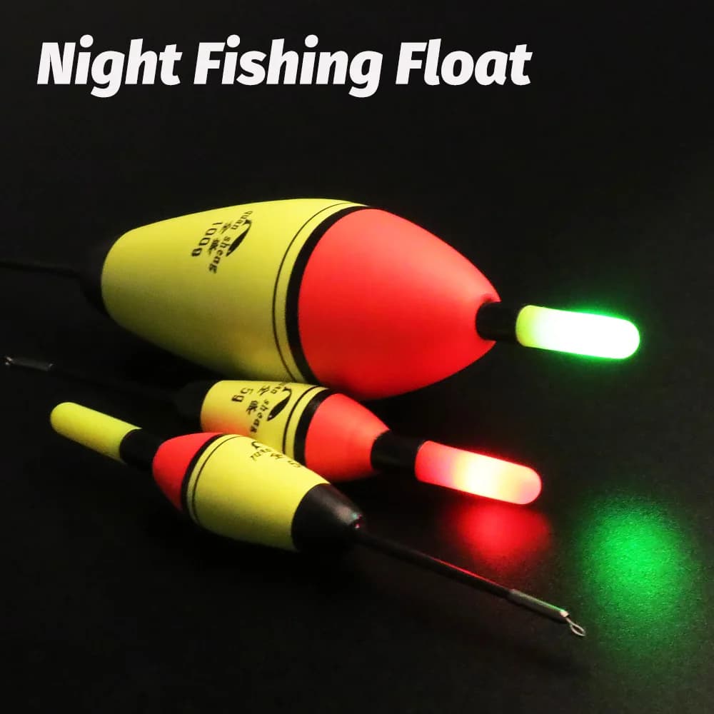Flotteur lumineux LED pêche jour et nuit avec chargeur USB, flottabilité 5g à 100g pour pêche