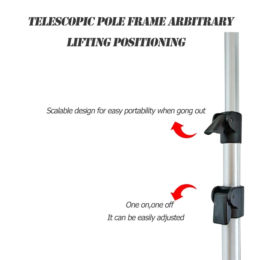 Support de canne à pêche télescopique en alliage d'aluminium renforcé - Porte-canne robuste pour pêche fixe