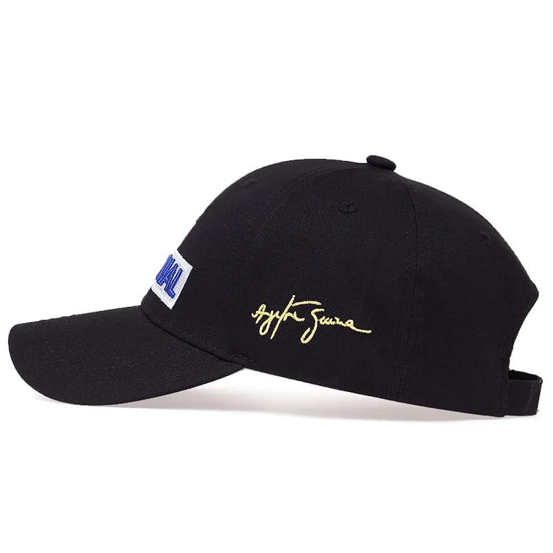 Casquette baseball Ayrton Senna broderie fashion protection solaire pêche sport
