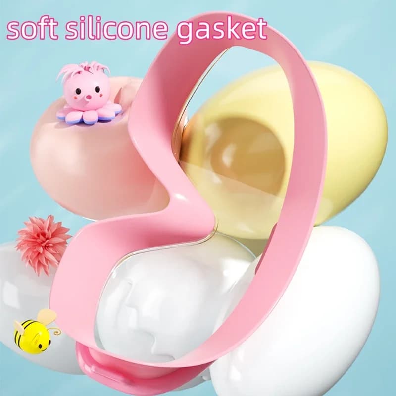 Lunettes de natation enfants grand cadre HD anti-buée étanches - Multi-couleurs garçons filles piscine