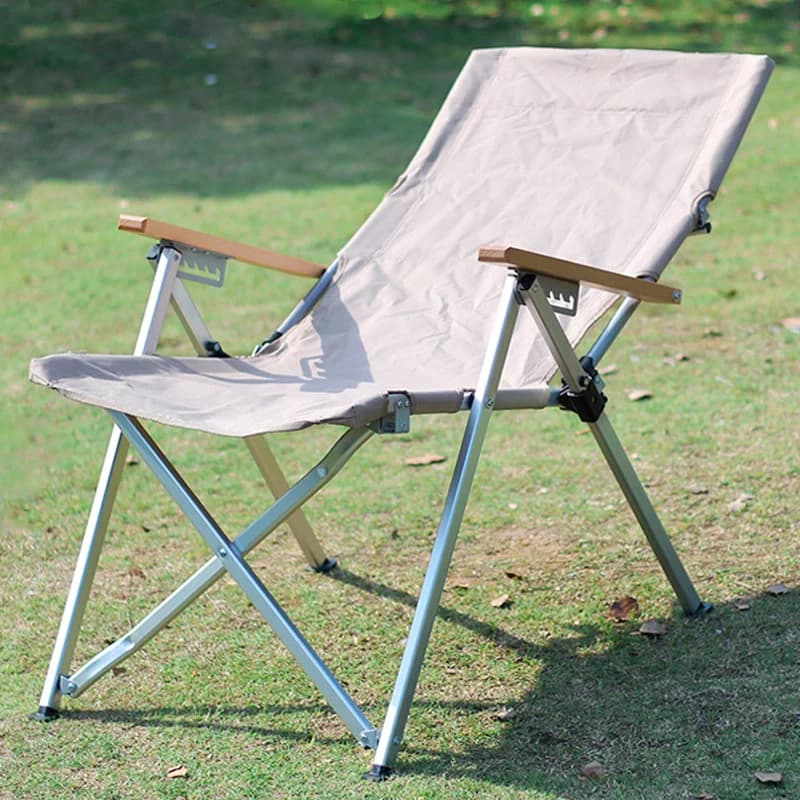 Chaise camping Lohascamping 5 vitesses dossier réglable - Banc relaxation alliage aluminium pliant extérieur