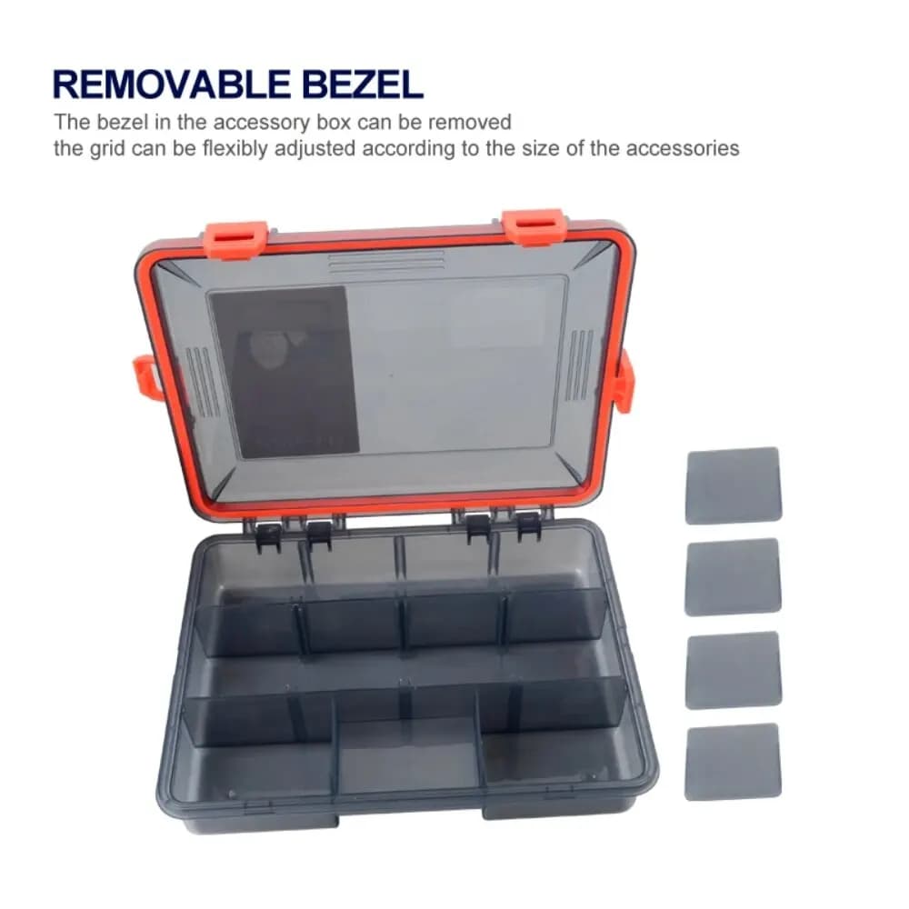Boîte de pêche étanche grande capacité pour leurres hameçons et accessoires rangement organisé