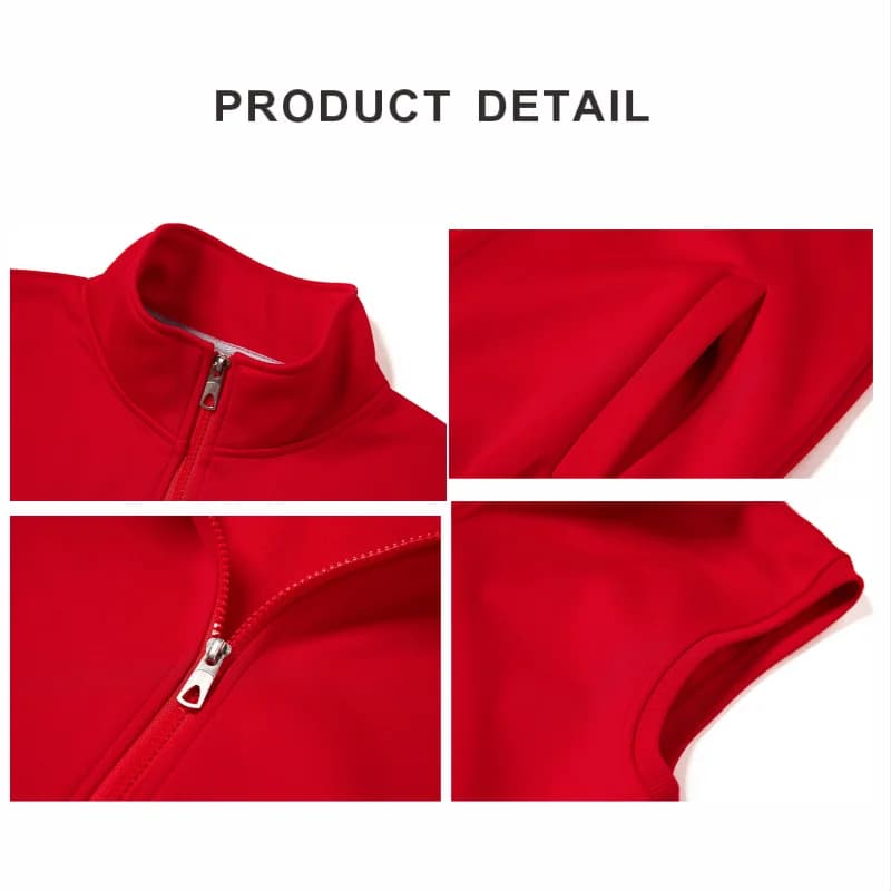 Veste polaire sans manches personnalisée logo brodé pour hommes et femmes groupe entreprise