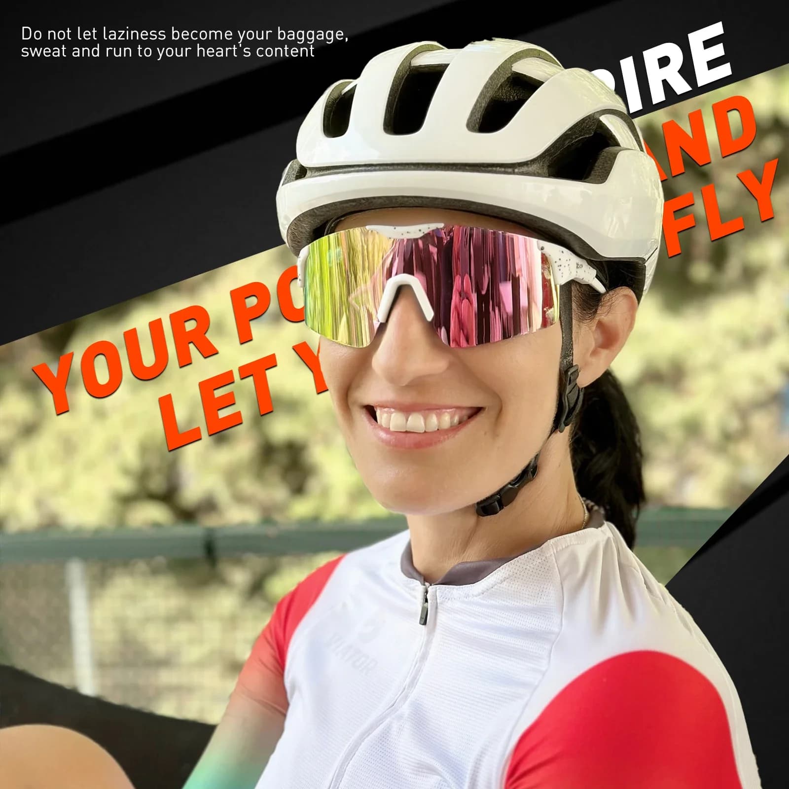 Lunettes de cyclisme fashion SCVCN homme femme - Verres UV400 pour VTT, route et sports outdoor