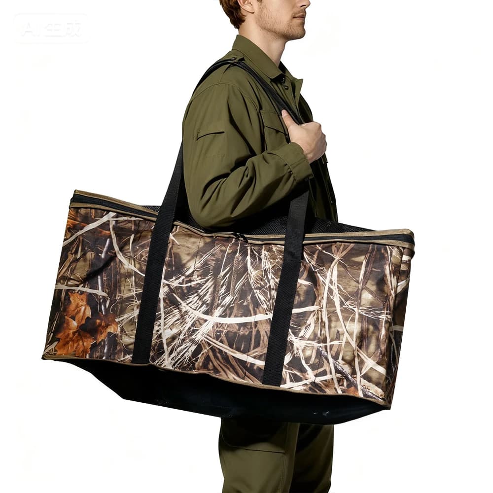 Sac transport 10 leurres canard chasse - accessoire essentiel protection leurres gibier d'eau