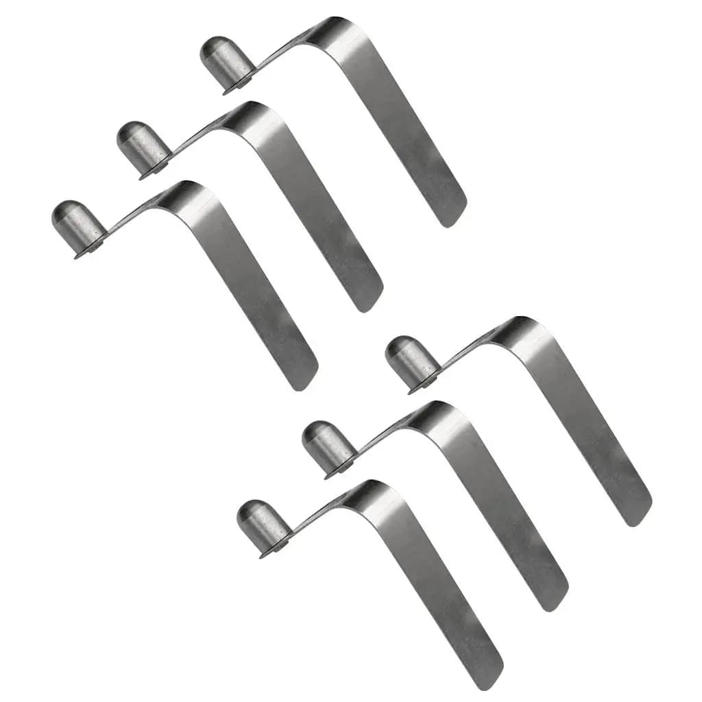 Lot 6 clips à ressort pour tente et pagaie - Attaches rapides pour tubes et poteaux de camping
