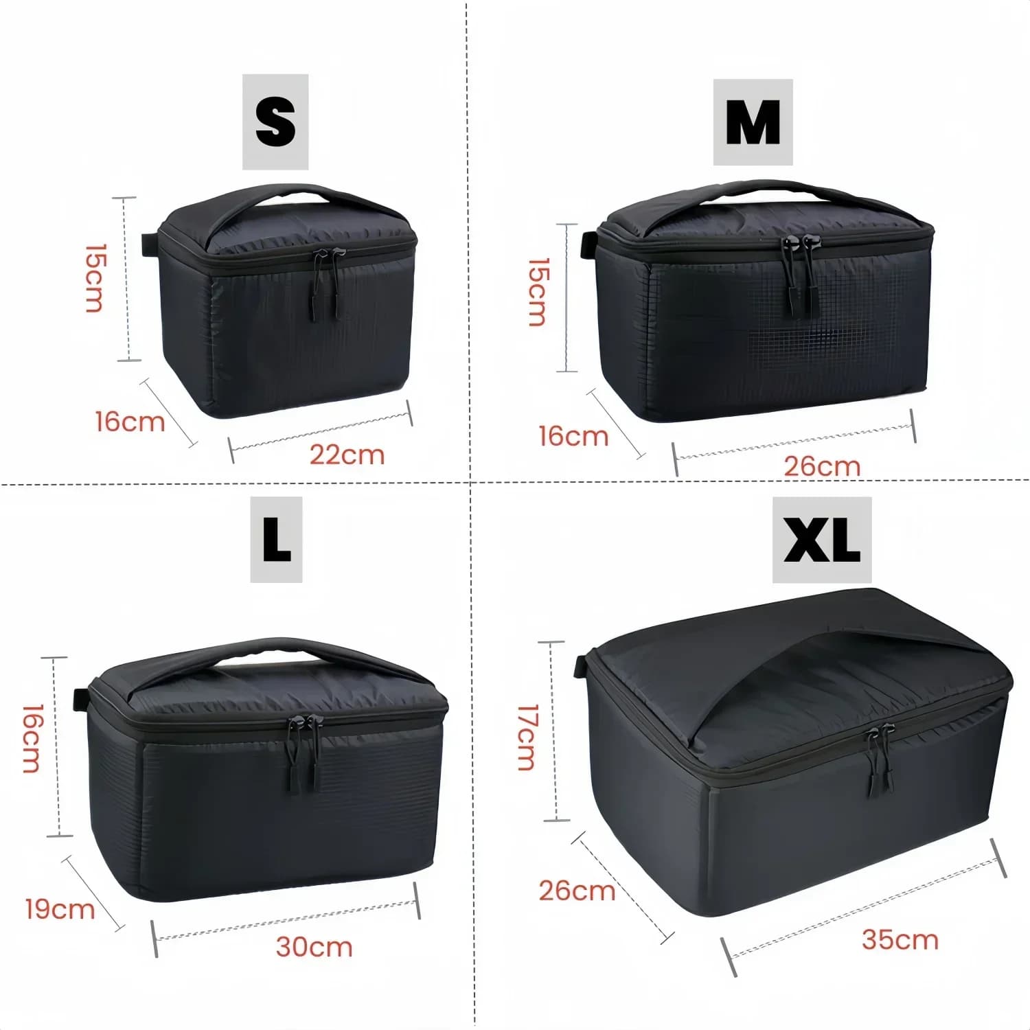 Sac de moulinets de pêche portable 2/3/4/6 cases résistant à l'eau pour rangement d'équipement