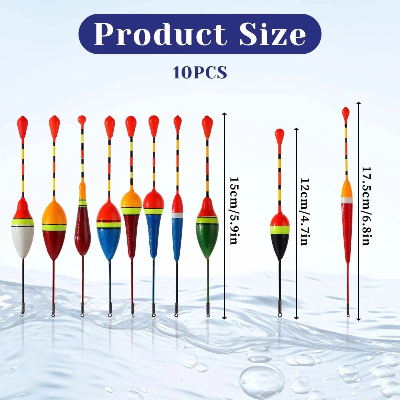 10 flotteurs truite ovale bois coulissant pêche basse ligne mousse dure basses accessoires pêcheur