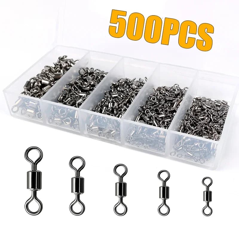 Kit de émerillons à billes pour pêche en mer et eau douce, 200 à 500 pièces