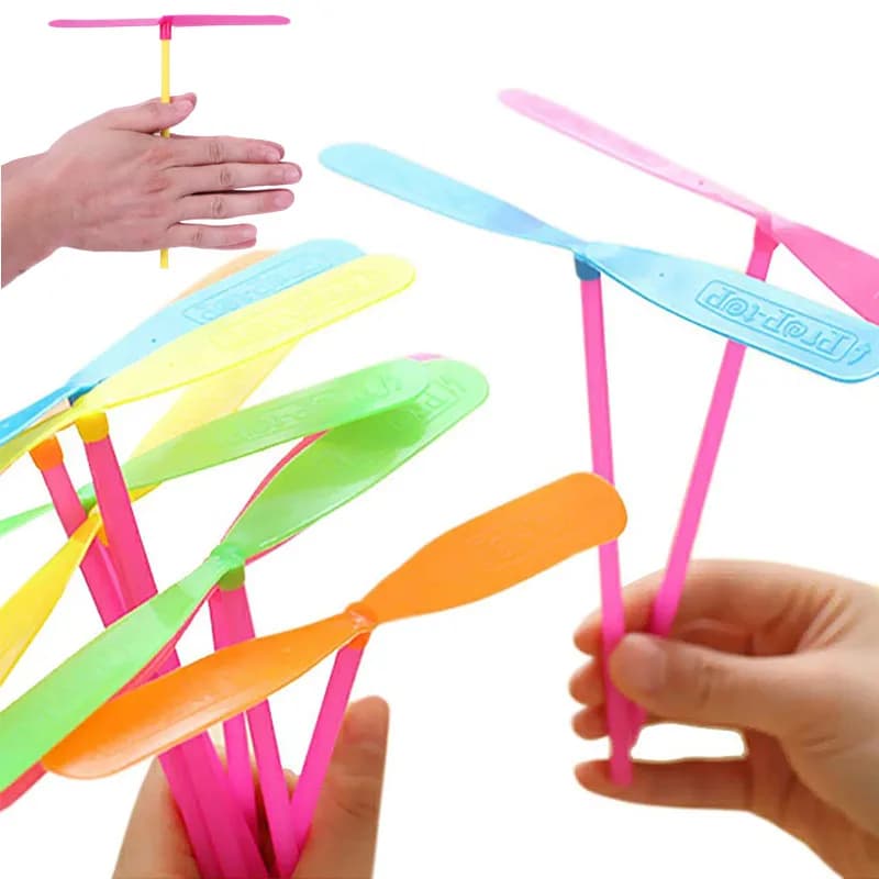5/30Pcs Dragonfly Propeller - Jouet volant manuel pour enfants, jeu extérieur sportif et cadeau original