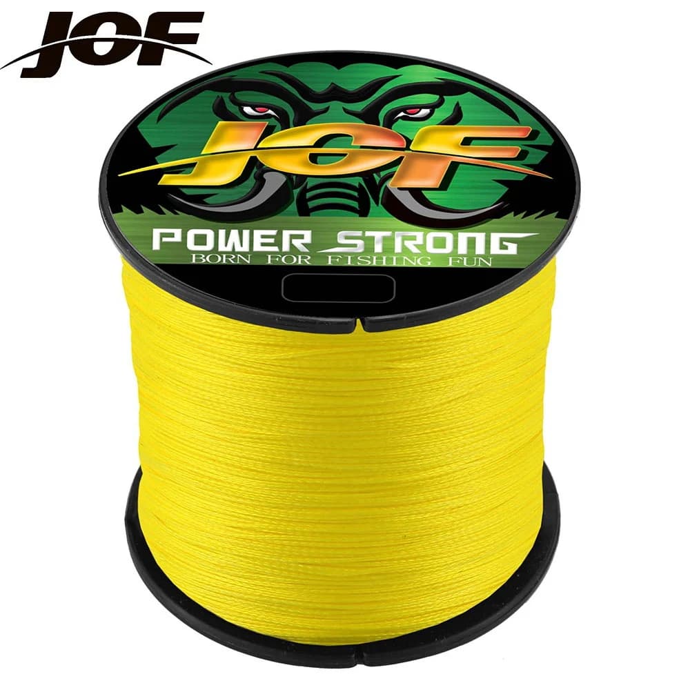 Ligne tressée JOF 4 brins 300m - Fil multifilament 10-85LB pour pêche mer carpe extrême Japon