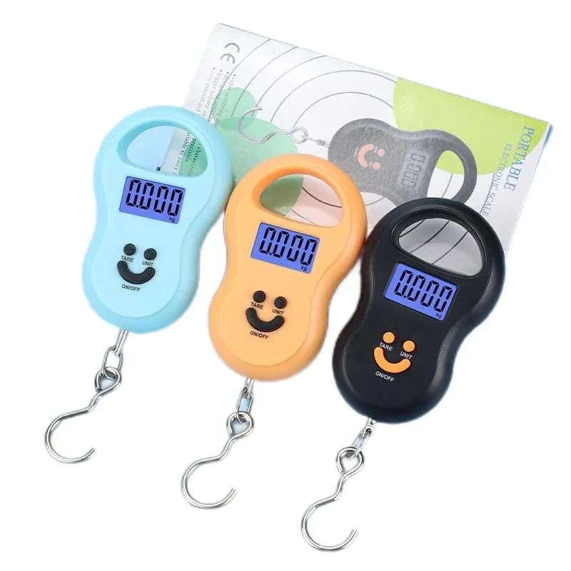 Balance digitale suspendue 50Kg précision 10g - Échelle pêche voyage cuisine compacte avec rétroéclairage LCD