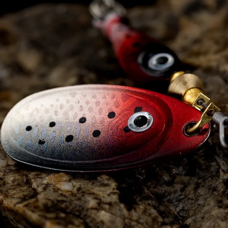 Leurre cuiller métal spinner bait 9g avec hameçon triple pour pêche de la carpe et carnassiers