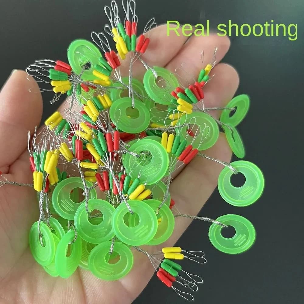 Stop float caoutchouc pour flotteurs pêche - 600 pièces 100 groupes oval beans espaceurs ligne accessoires