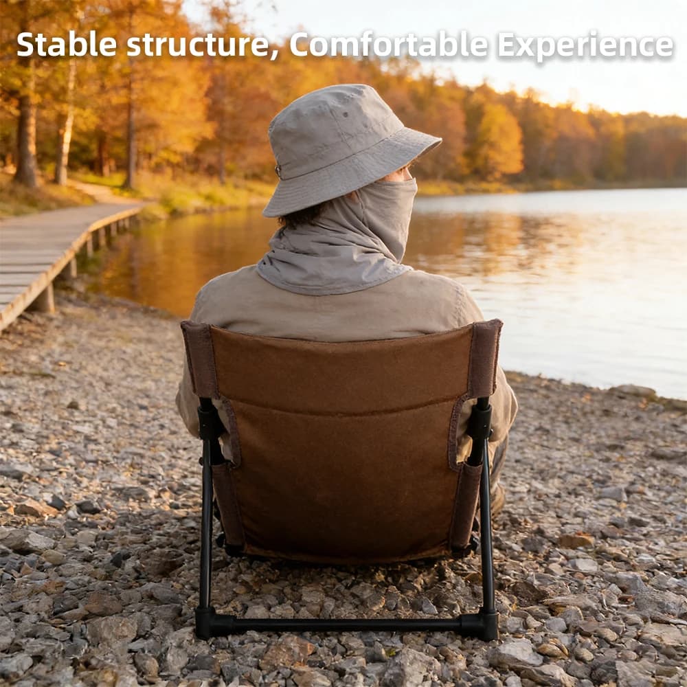 Chaise extérieure pliante légère compacte camping portable pour adultes pêche randonnée