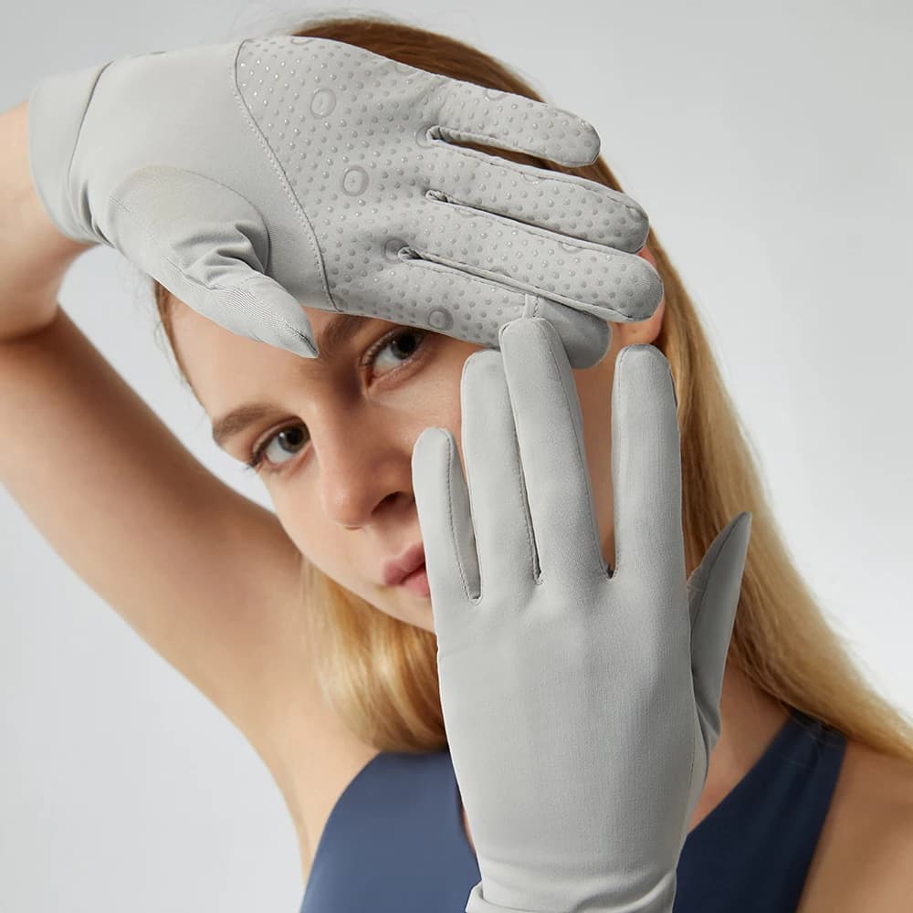 Gants de pêche été OhSunny légers anti-UV UPF 2000+ tissu céramique pour cyclisme et pêche