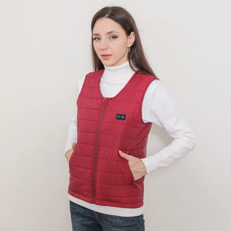 Doudoune chauffante sans manches mixte hiver pour femme et homme adulte