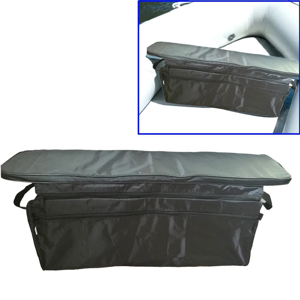 Sac de rangement sous siège pour canoë et kayak avec coussin rembourré - Accessoire pêche confort