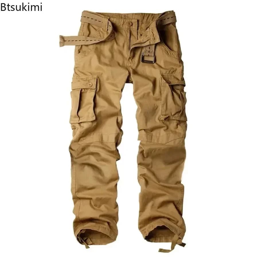 Pantalon cargo camouflage 2026 homme pêche tactique multi-poches coton loose outdoor