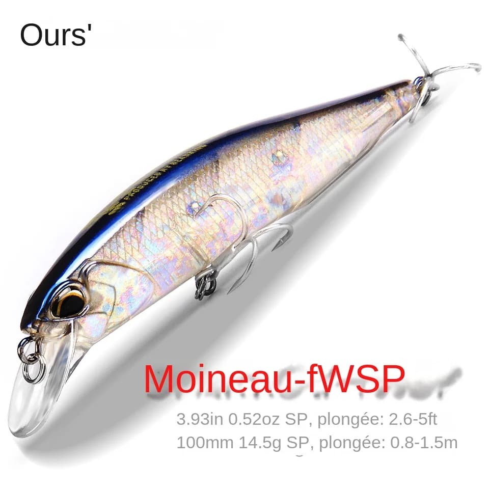 Leurre pêche Bearking 10cm 15g hot model minnow professionnel profondeur 0.8-1.5m 14 couleurs