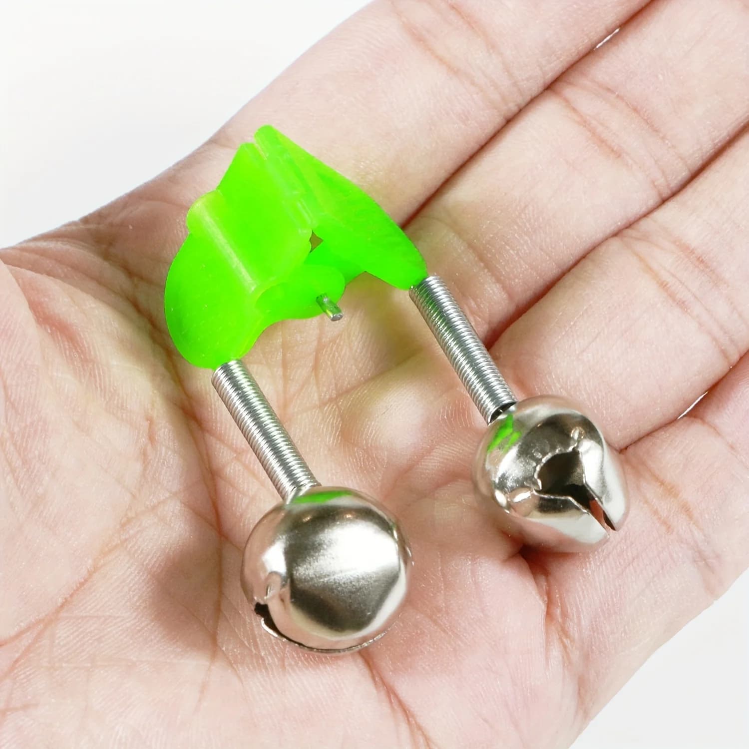 Cloches alarme pêche 10 à 50 pièces - Alerte double avec clips plastique pour canne à pêche