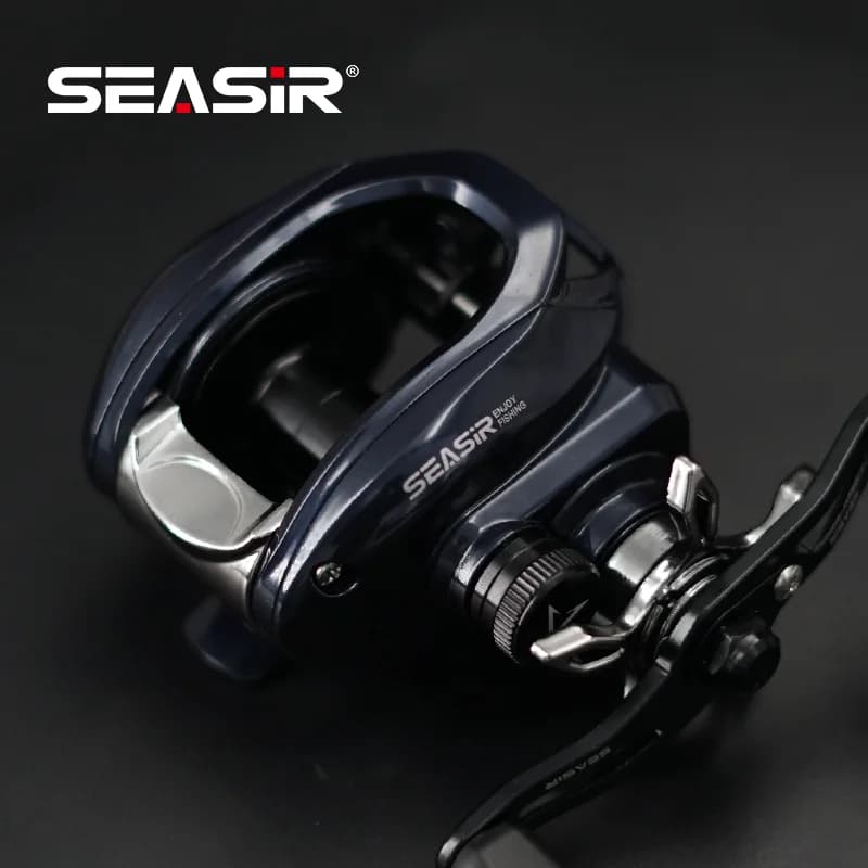 Moulinet baitcasting Seasir Vortex 149g haute vitesse 7.0:1 5+1 roulements max drag 8kg pour mer et eau douce