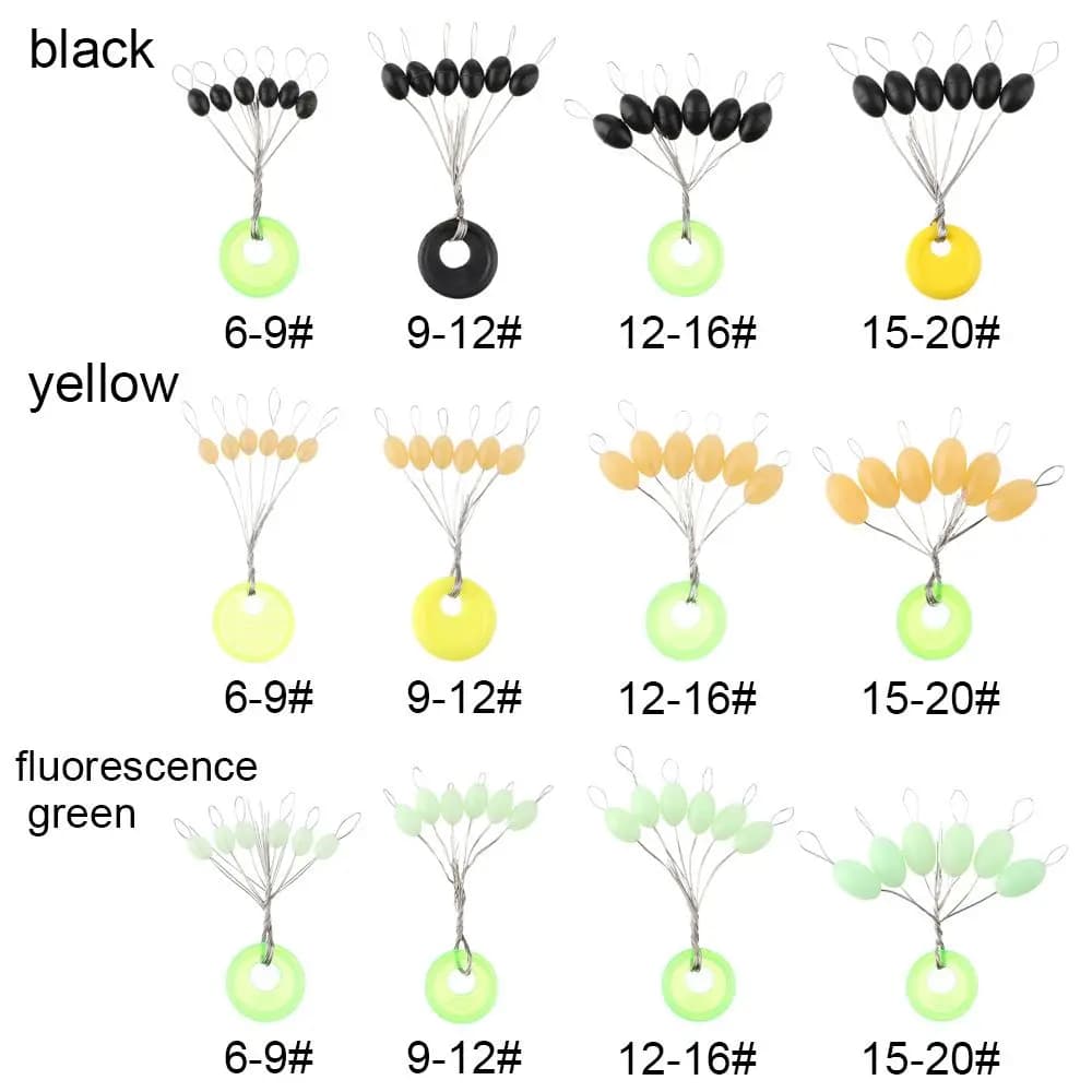 60Pcs DIY S-XL Big Line Stops Space Beans Fishing Tackle Sea Carp Fly Fishing Bait Sport Tool Float Catfish Round Float Ball