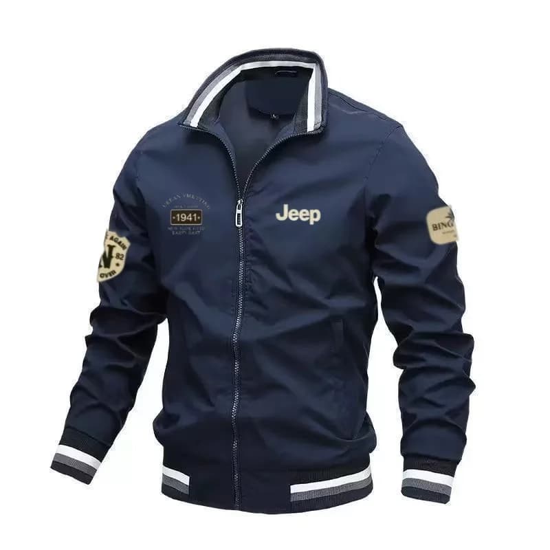 Veste casual Jeep haute qualité col montant pour pêche printemps automne sorties outdoor camping