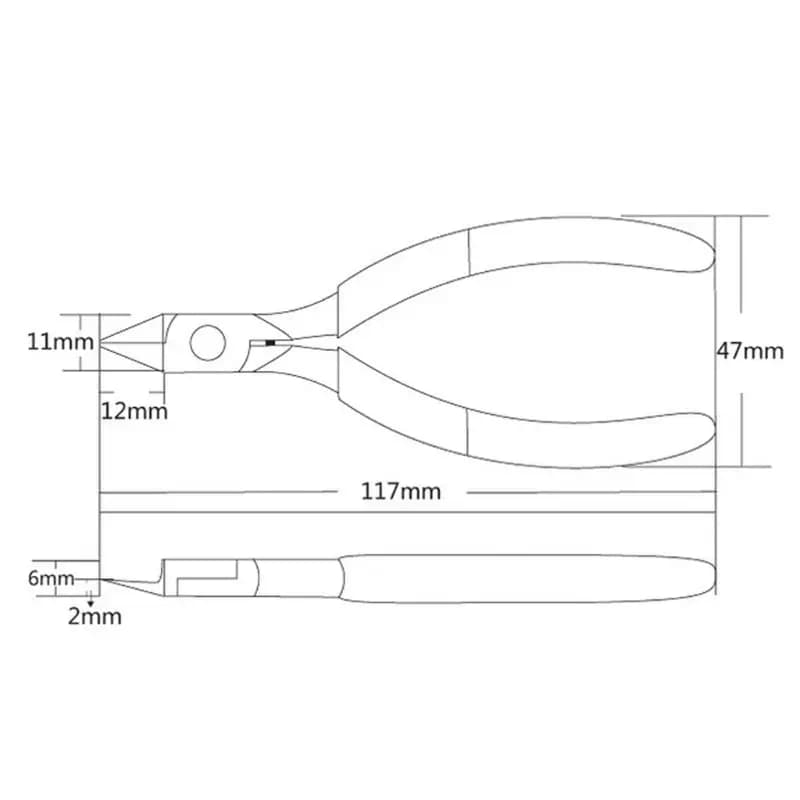 Pince coupante précision acier carbone pour pêche - Ciseaux diagonaux professionnels pour montage de leurres et accessoires