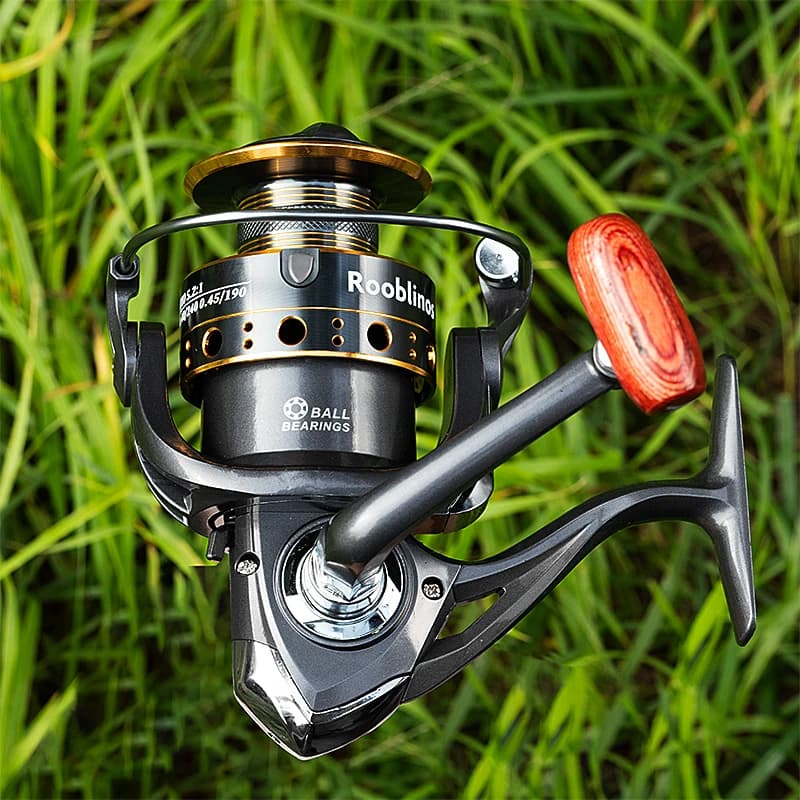 Moulinet spinning Rooblinos pour truite et carpe, métal interchangeable gauche/droite, eau douce et mer