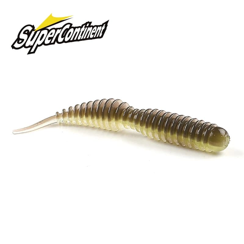 Ver souple Tanta 40mm-63mm avec sels attractants - appât silicone odorant pour pêche tous carnassiers
