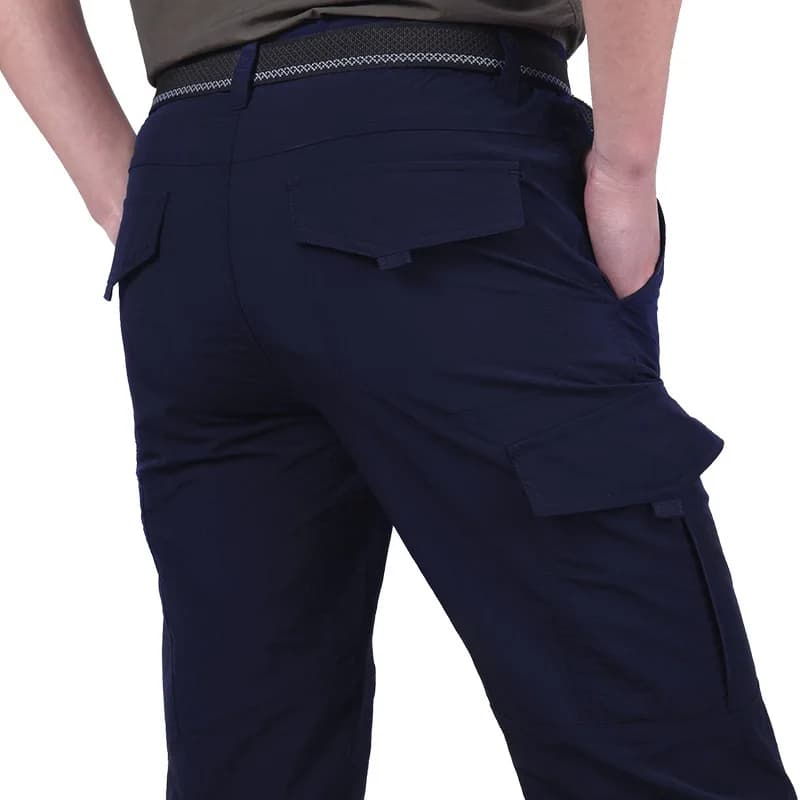 Pantalon cargo été léger respirant pêche camping imperméable hommes militaire tactique