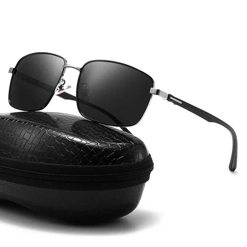 Lunettes de soleil polarisées vintage 2022 pour pêche - Style pilote noir luxe UV400