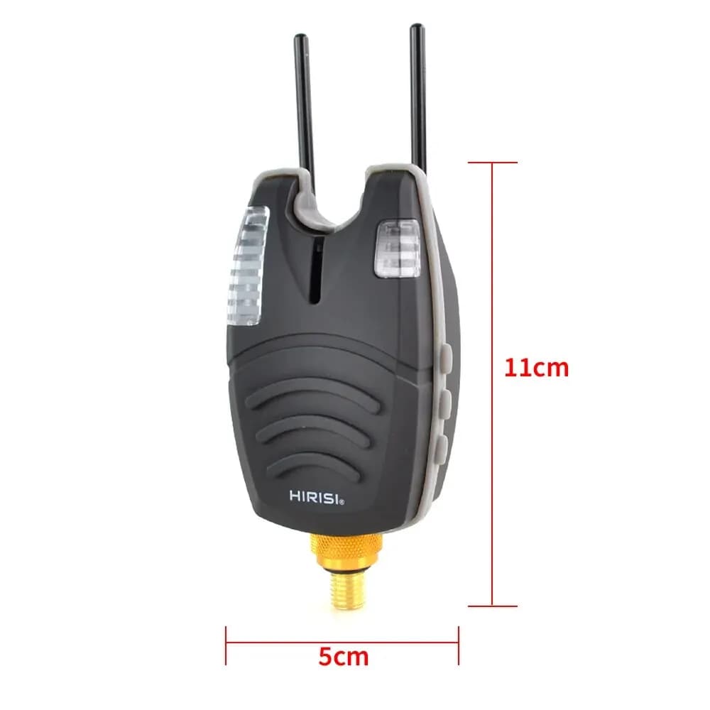 Hirisi 2 pièces alarme touche carpe étanche LED bleu indicateur morsure accessoires pêche nocturne