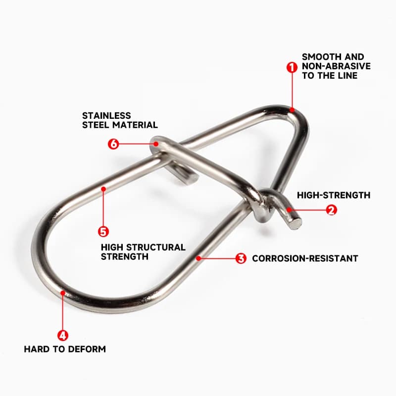 Snaps Supercontinent pour leurres crankbait - Attaches rapides duo lock résistantes à l'eau salée