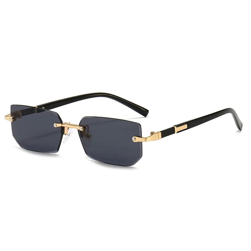 Lunettes de soleil sans monture rectangle pêche voyage légères discrètes unisexe été