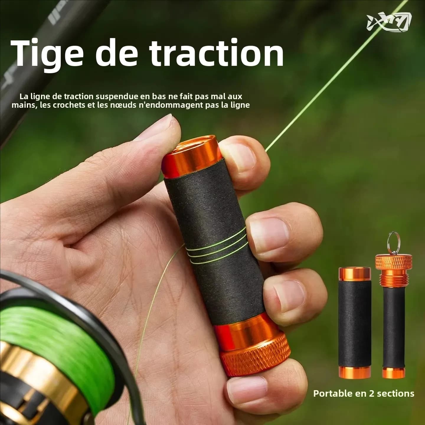 Anneaux de serrage en alliage pour pêche coupe-ligne antidérapants protection mains et moulinet outil nœud bas de ligne