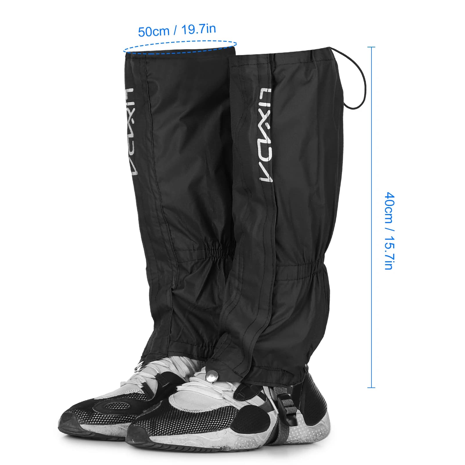 Guêtres Lixada imperméables randonnée ski alpinisme camping coupe-vent protection chaussures